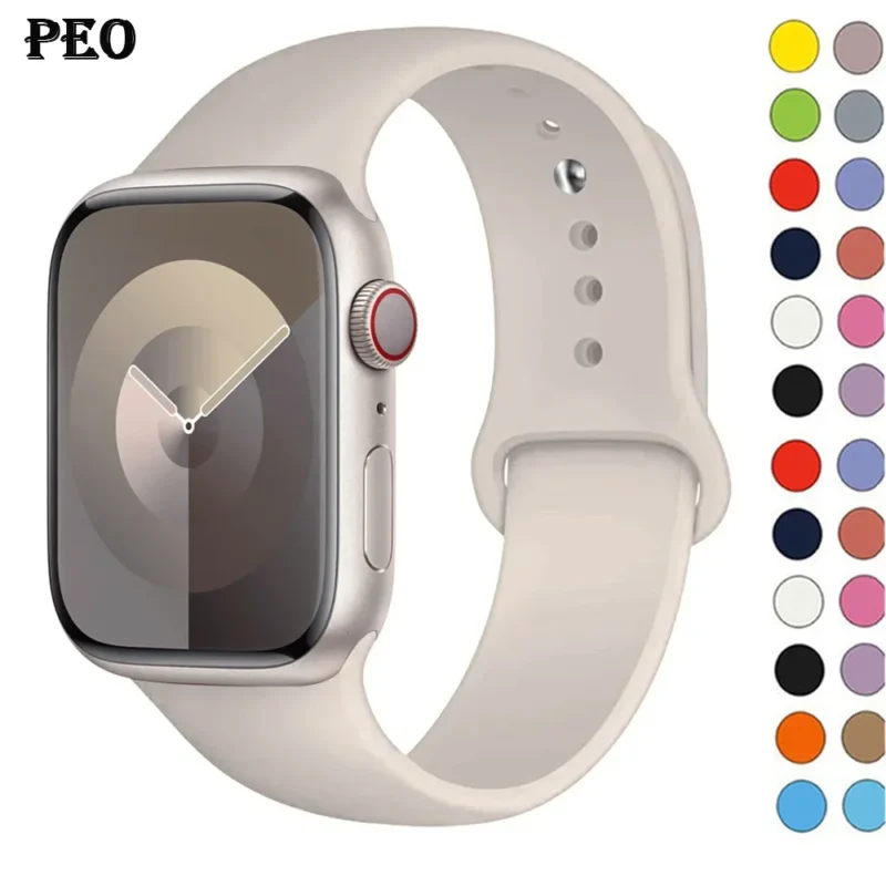 Durable silicone band for Apple